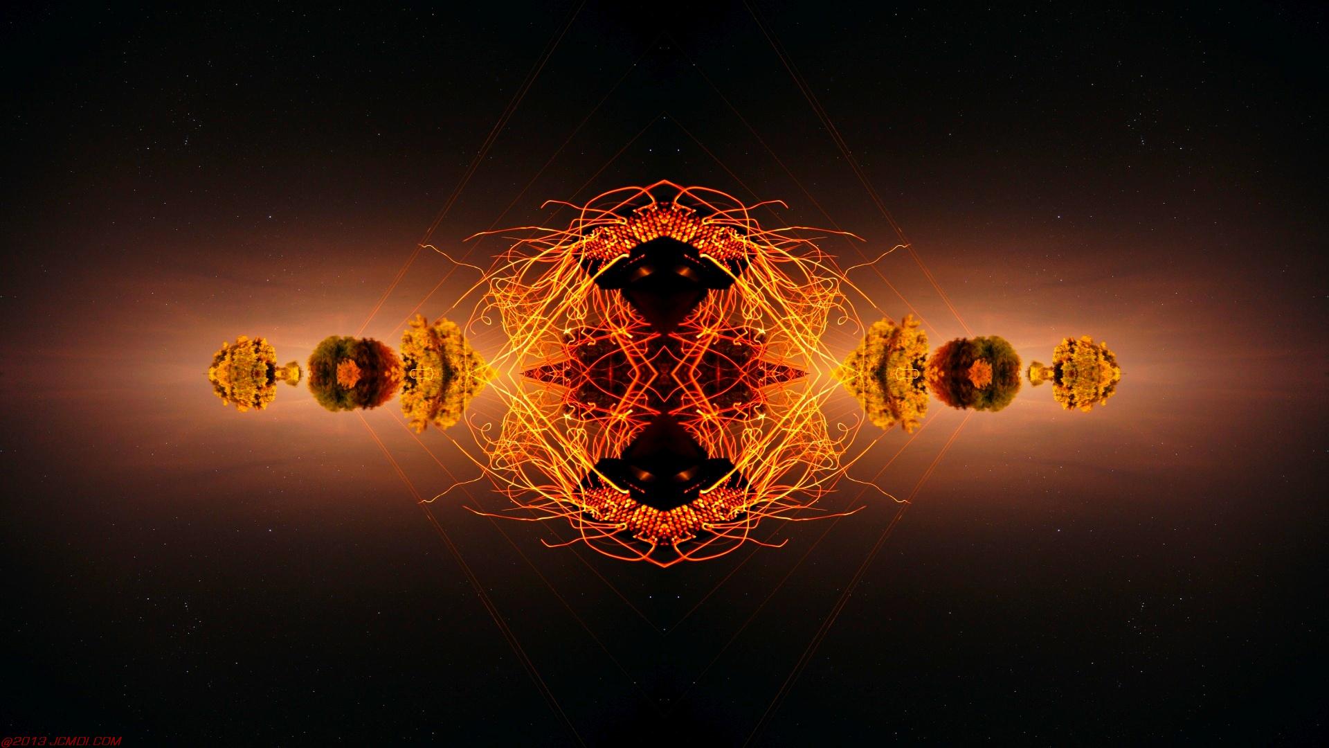 Chimney Sparks Abstract Artwork Timelapse Still Images